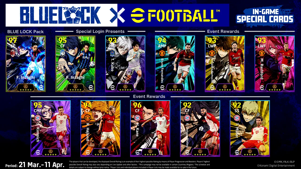 Perdana eFootball Akan Berkolaborasi Dengan Anime Blue Lock